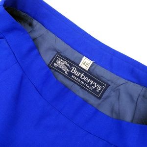 Burberry Vintage Royal Blue Pencil Skirt